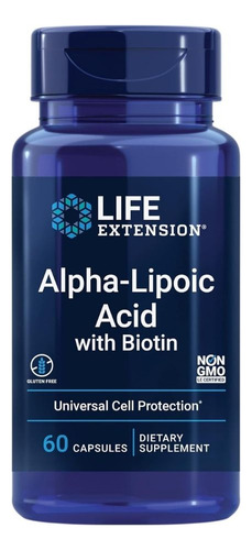 Ácido Superalfa-lipóico 250 Mg Com Biotina 60 Cápsulas Da Li