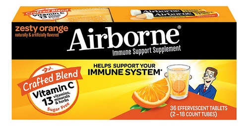 Suplemento Airborne Immune Supporte 36 Comprimidos Efervesce - Imagem 6