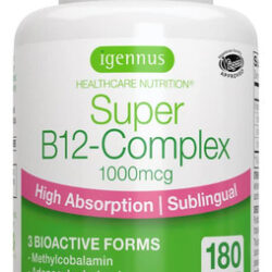 Suplemento Igennus Healthcare Nutrition Super B12 Complex