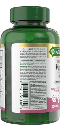 Multivitamínico Completo Feminino Nature's Bounty 120 Compri - Imagem 18