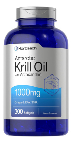 Óleo De Krill Antártico 1000 Mg | 300 Cápsulas Gelatinosas |