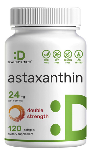Supplement Deal Astaxantina 24 Mg 120 Cápsulas Gelatinosas D