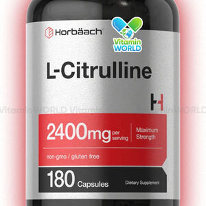 Horbaach L Citrulina 2400 mg 180 cápsulas Sabor sem sabor