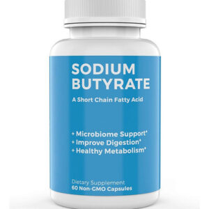 Suplemento Bodybio Gut Health Butirate + Sódio 60 Cápsulas