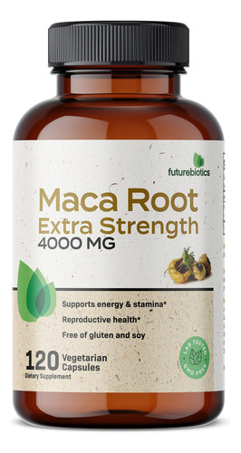 Suplemento Futurebiotics Maca Root 4000 Mg 120 Cápsulas - Imagem 4