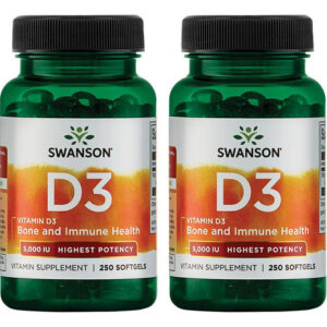 Suplemento De Vitamina D3 Swanson Promoting Bone Health 250
