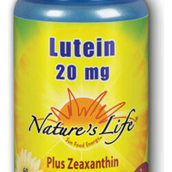Lutein 20 Mg 60 Softgels By Nature&quots Life