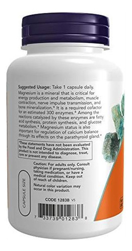 Agora Magnésio 400 Mg, 180 Cápsulas (pacote Com 2) - Imagem 3