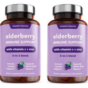 Suplemento Vitamin Bounty Elderberry Immune Support 60 Cápsu