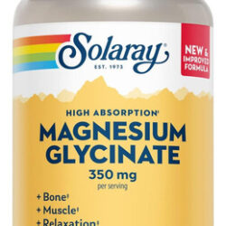 Cápsulas De Glicinato De Magnésio Solaray, Suplemento De Mag