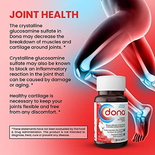 Sulfato De Glucosamina Cristalino Dona, 750 Mg, Pílulas De - Imagem 5