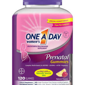 Gomas Multivitamínicas Pré-natais, Uma Por Dia, Para Mulhere