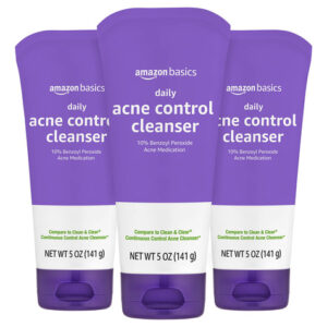 Sabonete Facial Amazon Basics, Limpador De Acne, 10% De Peró