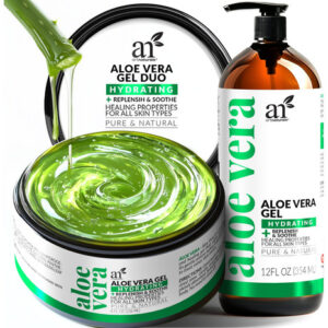 Conjunto De Gel De Aloe Vera Artnaturals 600 Ml (99% Orgânic