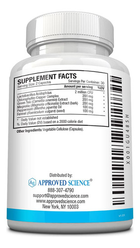 Suplemento Aprovado Pela Science Odorol 60 Cápsulas Para Mau - Imagem 3