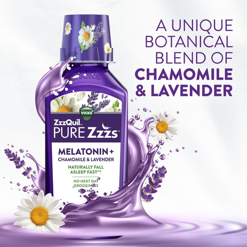 Líquido De Melatonina Sleep Aid Zzzquil Pure Zzzs 2 Mg 720 M - Imagem 6