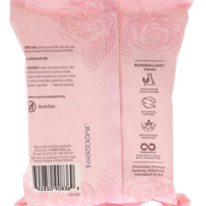 Toalhetes De Remoção De Maquiagem Burts Bees Micellar Rose W