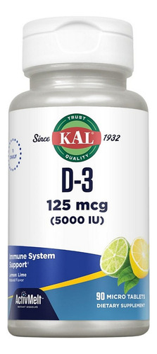 Limão-limão Vegetariano Ultra D-3 5000 Ui Activmelt, 90 Unid