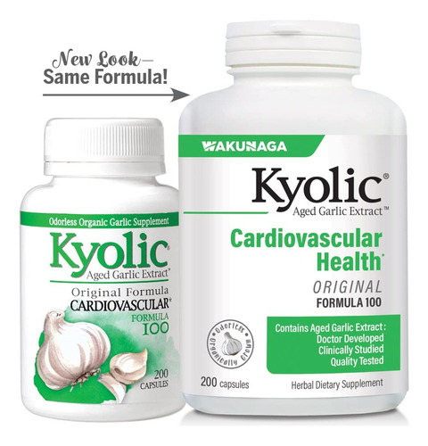 Suplemento Kyolic Aged Alho Extract Formula 100 200 Cápsulas - Imagem 5