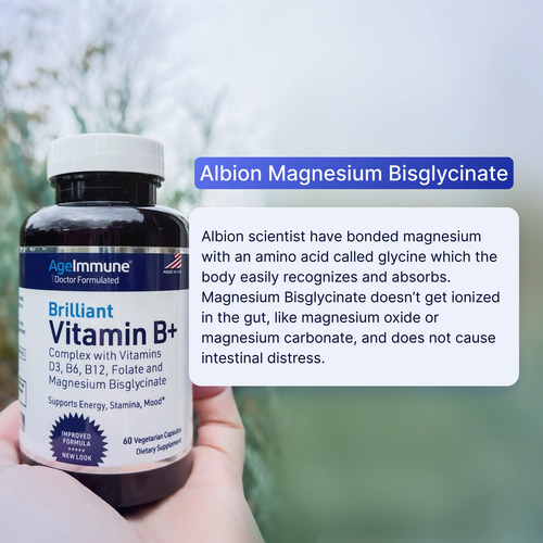 Suplemento Ageimmune Vitamin B Complex 60 Cápsulas - Imagem 6