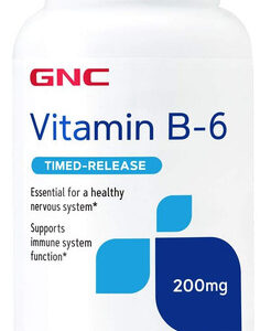 Vitamina B6 Gnc 200mg Apoia O Sistema Imunológico 100 Ct