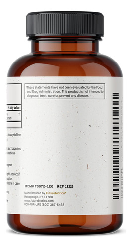 Suplemento Futurebiotics Maca Root 4000 Mg 120 Cápsulas - Imagem 6