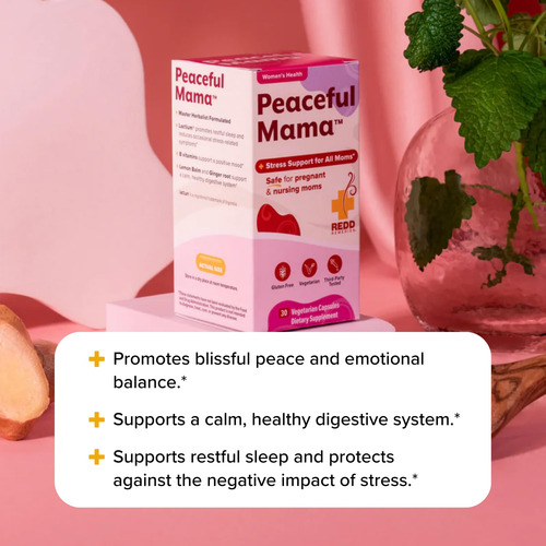 Suplemento Redd Remedies Peaceful Mama 30 Cápsulas Vegetaria - Imagem 5