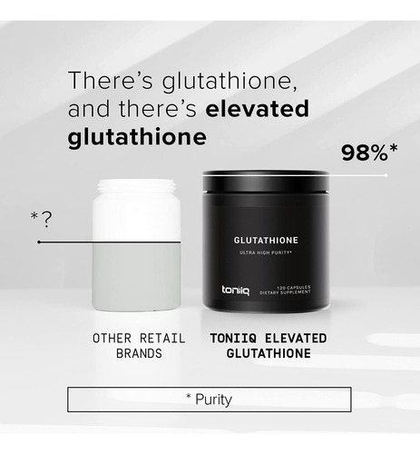 Suplemento De Glutationa Toniiq Ultra High Strength 1000mg - Imagem 4