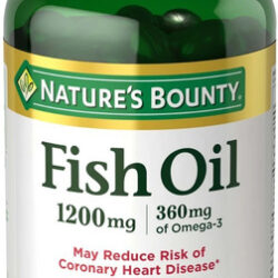 Óleo De Peixe Nature Bounty Omega 1200 Mg 120 Cápsulas Impor