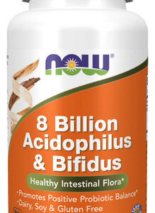 8 Bilhões De Acidophilus E Bifidus 120 Cápsulas Da Now Foods