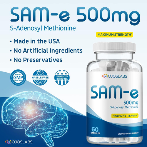 Ojoslabs Sam-e 500mg 60 Cápsulas (s-adenosil Metionina) 2 Em - Imagem 4