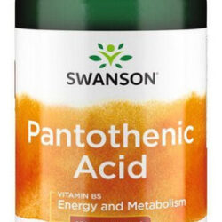 Ácido Pantotênico 500 Mg 250 Cápsulas Da Swanson Vitamins