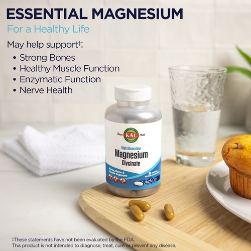 Suplemento Kal Magnesium Glicinate Activgels 315mg 90 Sofge - Imagem 3