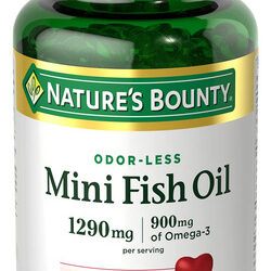 Suplemento Nature&quots Bounty Mini Óleo De Peixe 1290 Mg De Ôme