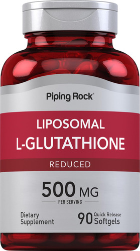 Suplemento De Glutationa Lipossomal Piping Rock 500 Mg 90 Cá
