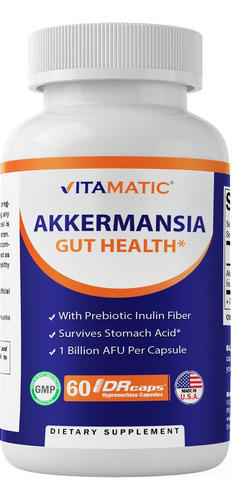 Vitamatic Akkermansia Muciniphila Gut Health - 60 Cápsulas D