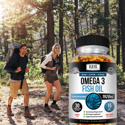 Suplemento Kaya Naturals Ômega 3 | Óleo De Peixe Ômega 3 Fei - Imagem 7