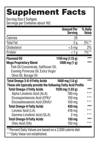 Omega 3-6-9 1030 Mg Members Mark 325 Softgels - Imagem 8
