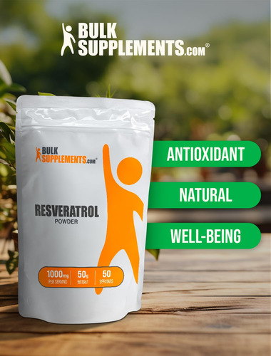 Suplemento Bulksupplements.com Resveratrol 1000mg 50g - Imagem 5