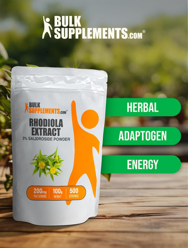 Suplemento Bulksupplements.com Extrato De Rhodiola Em Pó 100 - Imagem 5