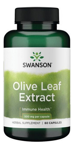 Extrato De Folha De Oliveira 500 Mg 60 Cápsulas Da Swanson V