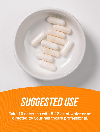 Suplemento Bulksupplements.com L-leucina 5000 Mg 300 Cápsula - Imagem 4
