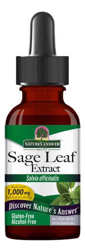Sage Sem Álcool, 1 Onça Da Nature's Answer - Imagem 2