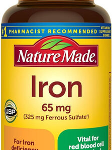 Suplemento, Iron 65 Mg Natures Made 180 Comprimidos