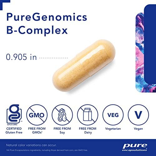 Pure Encapsulations Puregenomics B-complex | Suporte De Vita - Imagem 4