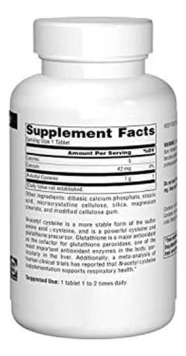 Source Naturals N-acetil Cisteína Suporte Antioxidante 1000 - Imagem 3