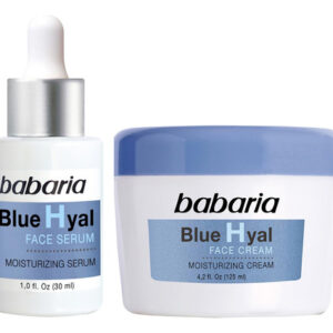 Conjunto De Sérum E Creme Babaria Blue Hyal Face Com Ácido H