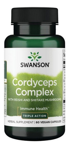 Complexo Cordyceps Com Cogumelos Reishi E Shiitake 60 Cápsul - Imagem 2