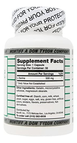 Pure L Serina 500 Mg 50 Contagens - Imagem 2