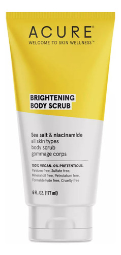 Esfoliante Corporal Acure Brightening Skin Renewal 180 Ml De